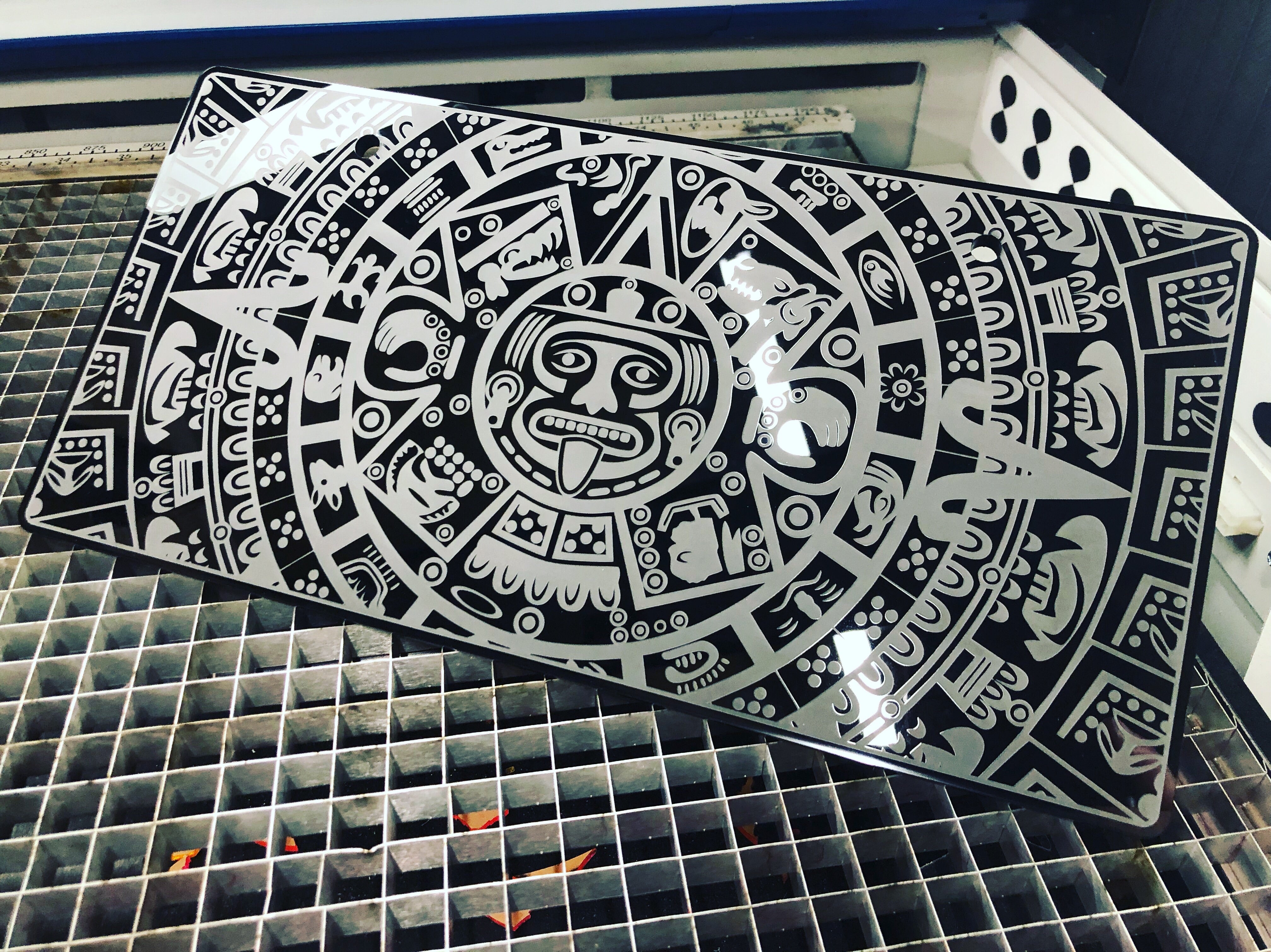 ニックがネーム　デリカ　板 Aztec Vanity License Plate – LOUD AF!